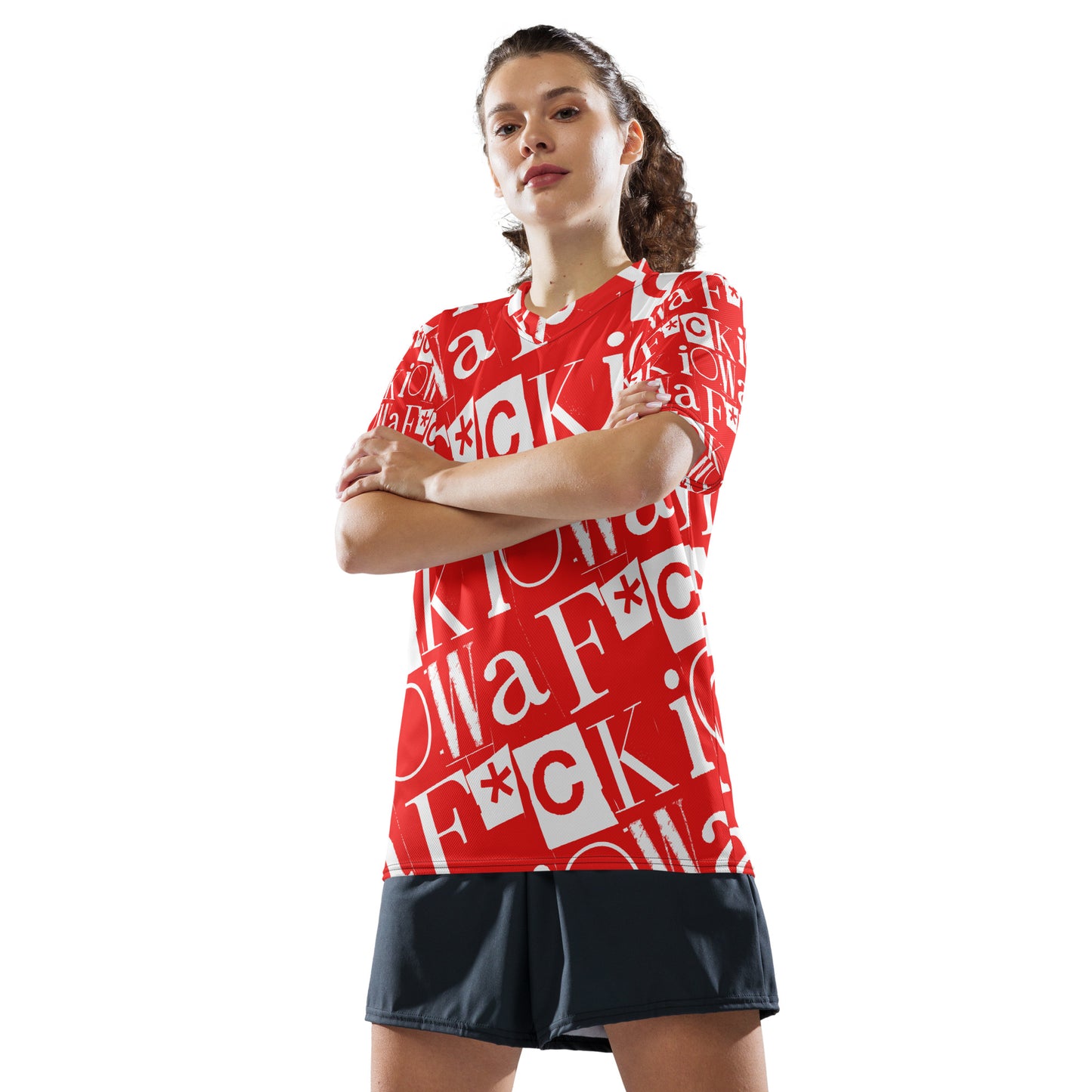 F*CK IOWA - Unisex sports jersey