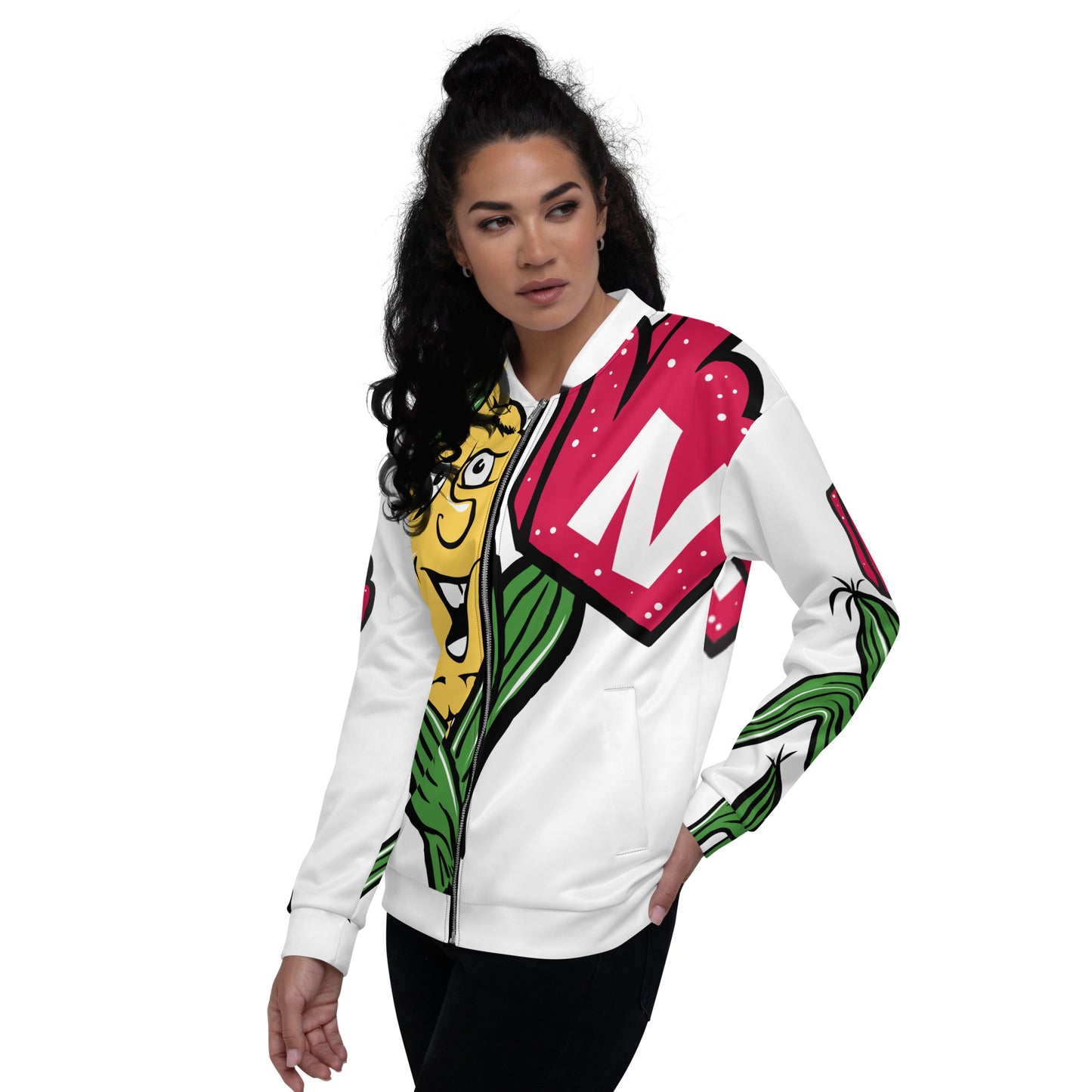 Unisex Bomber Jacket w/Cobby
