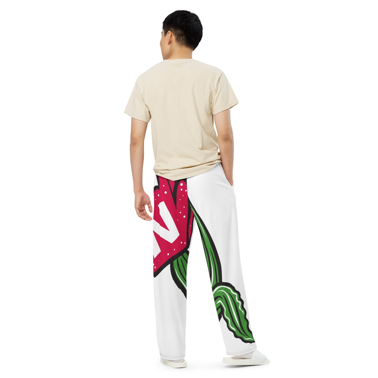 Unisex wide-leg pants w/Cobby