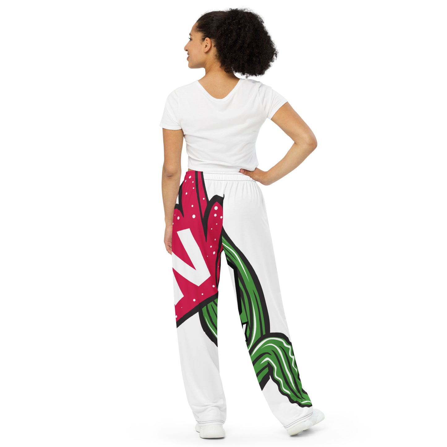 Unisex wide-leg pants w/Cobby